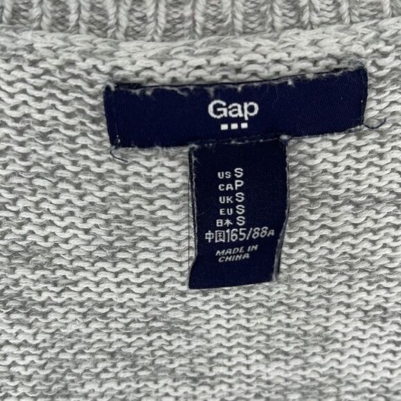 Gap light grey gray marked open front cardigan sweater EUC small - Picture 7 of 12